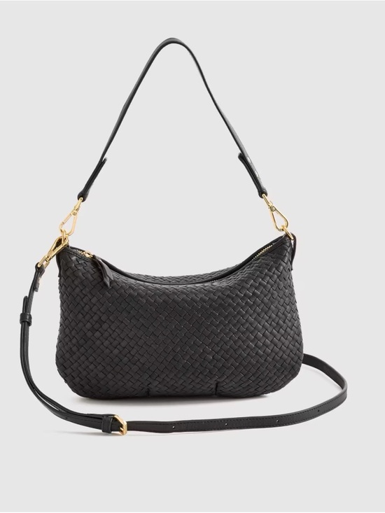 Quince Handbags - Quince Italian Handwoven Leather Mini Shoulder Bag